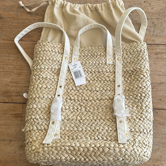 L*Space Summer Days Raffia Backpack Tote – NWT – Luxe Vacation & Resort Style - Picture 13 of 16